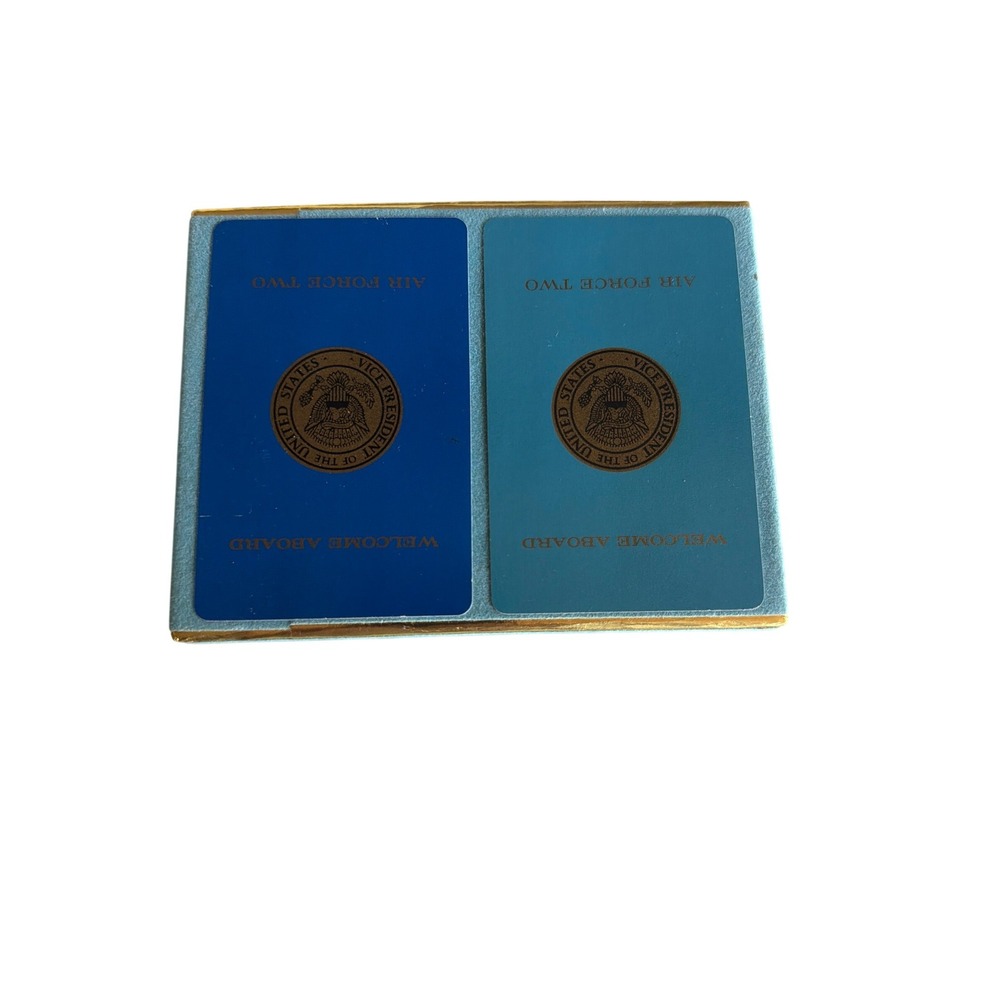 Congress Playing Cards Blue Vice President Air Force Two Welcome Aboard Set